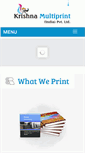 Mobile Screenshot of krishnamultiprint.com